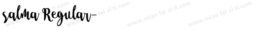 salma Regular字体转换